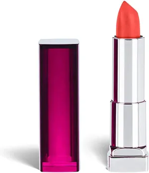 Maybelline New York Color Sensational Pink Lipstick, Satin Lipstick, Shocking Coral, 0.15 Ounce, 1 Count