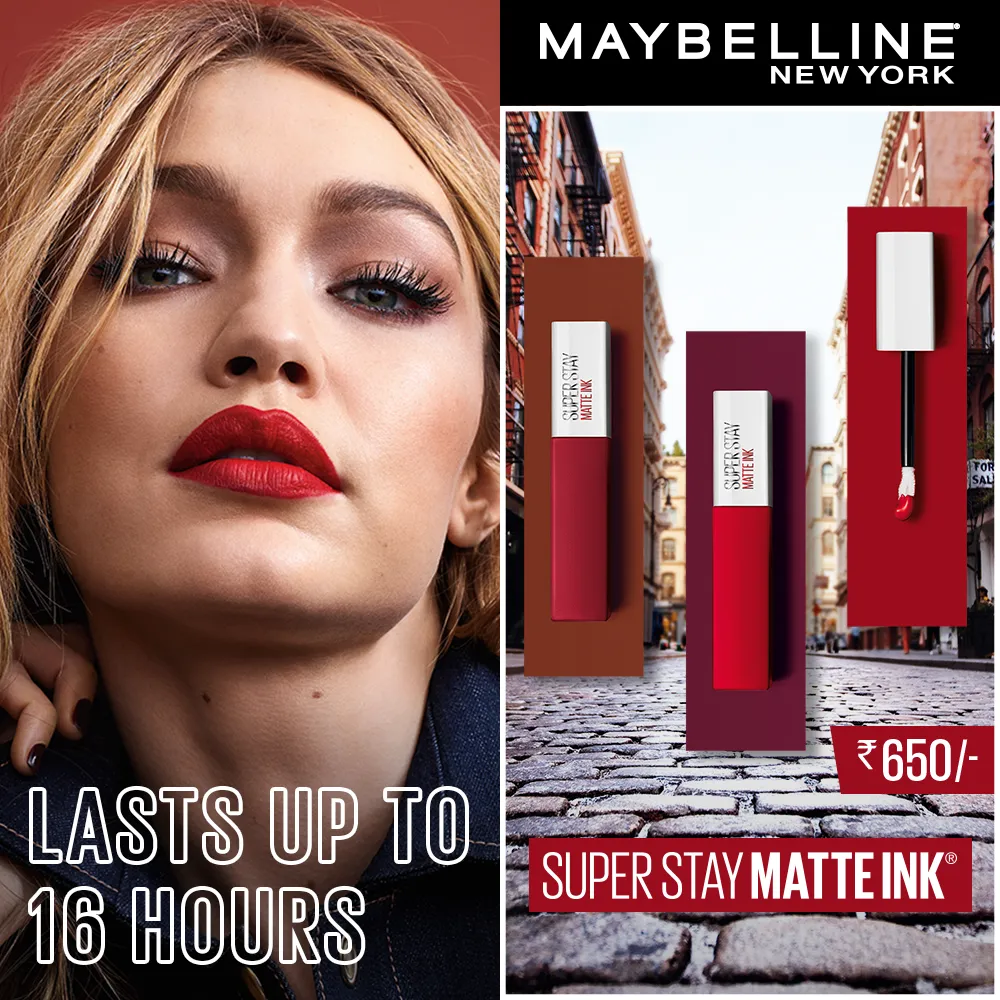 Maybelline New York Super Stay Matte Ink Liquid Lipstick, 15 Lover, 5g