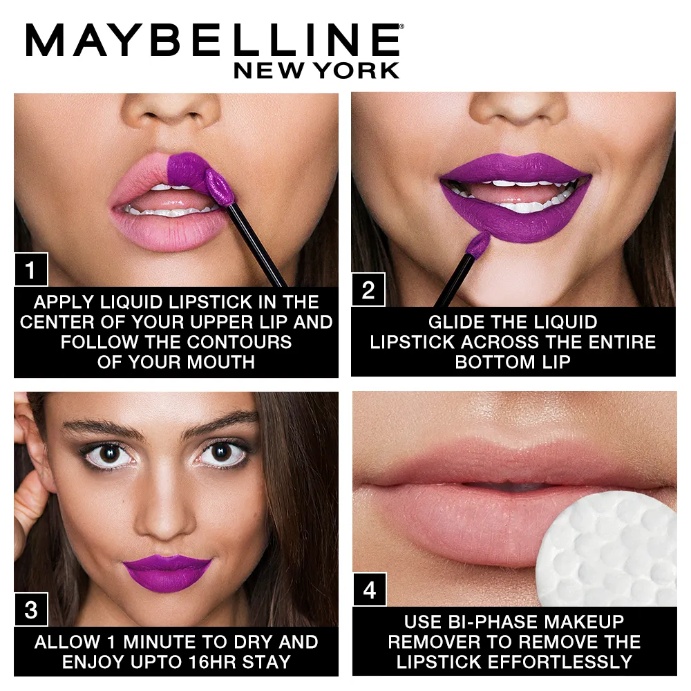 Maybelline New York Super Stay Matte Ink Liquid Lipstick, 15 Lover, 5g