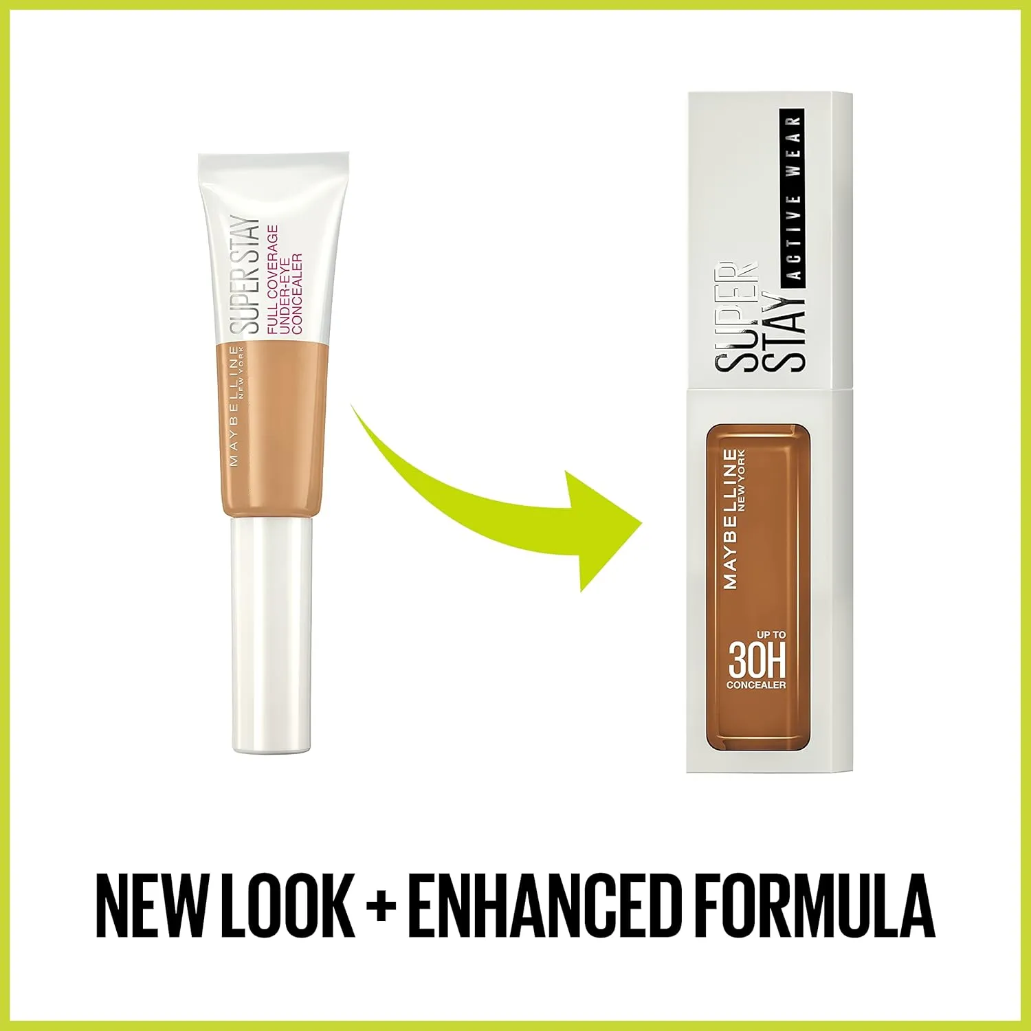 Maybelline Super Stay Liquid Concealer Makeup, Full Coverage Concealer, Up to 30 Hour Wear, Transfer Resistant, Natural Matte Finish, Oil-free, Available in 16 Shades, 25, 1 Count