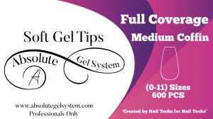 Medium Coffin Soft Gel Full Coverage | Absolute Gel System