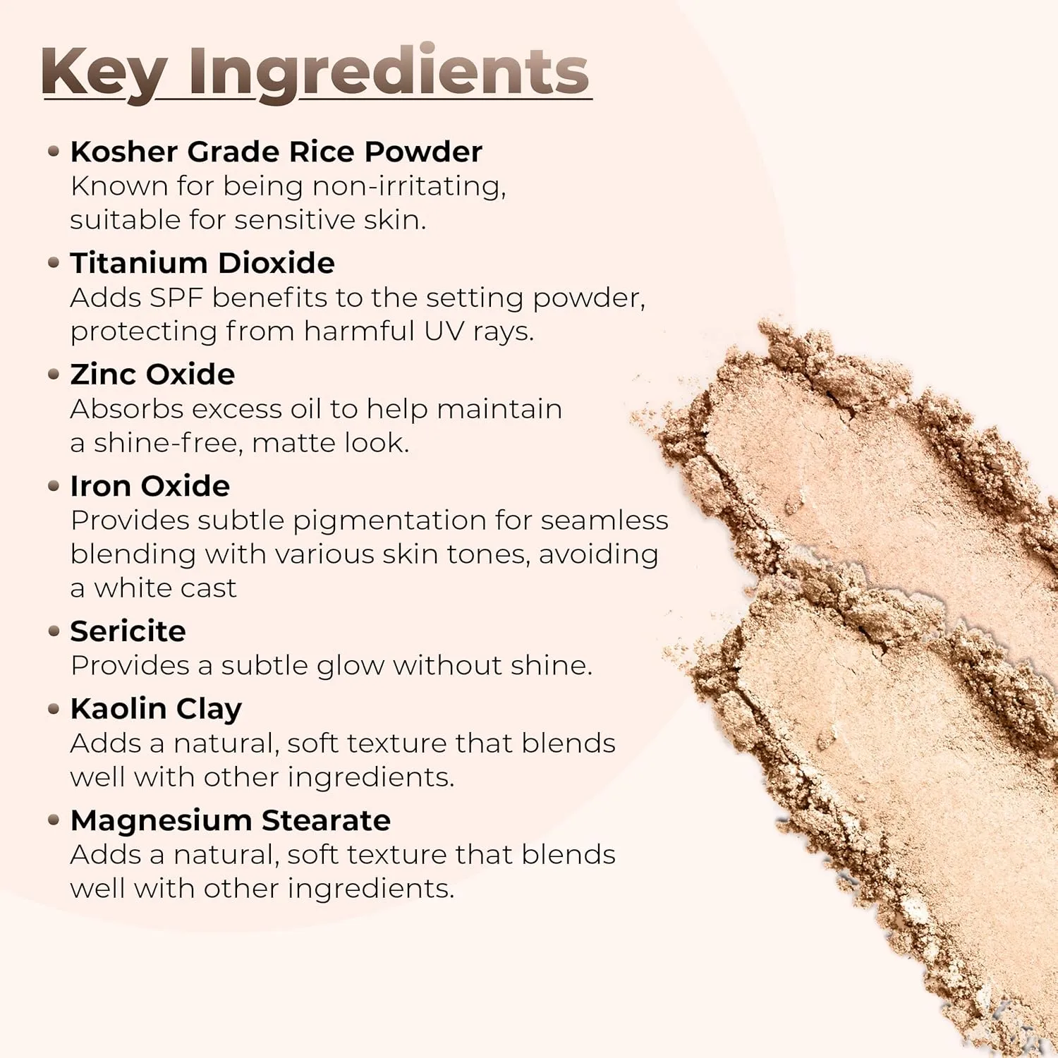MEDIUM RICE SETTING BULK POWDER (1 Pound Refill Pouch) Loose Mineral Makeup Use alone or add to Foundation to create an even more Matte Finish Absorbs Oil Leaves Face Smooth Makeup Lasts Longer