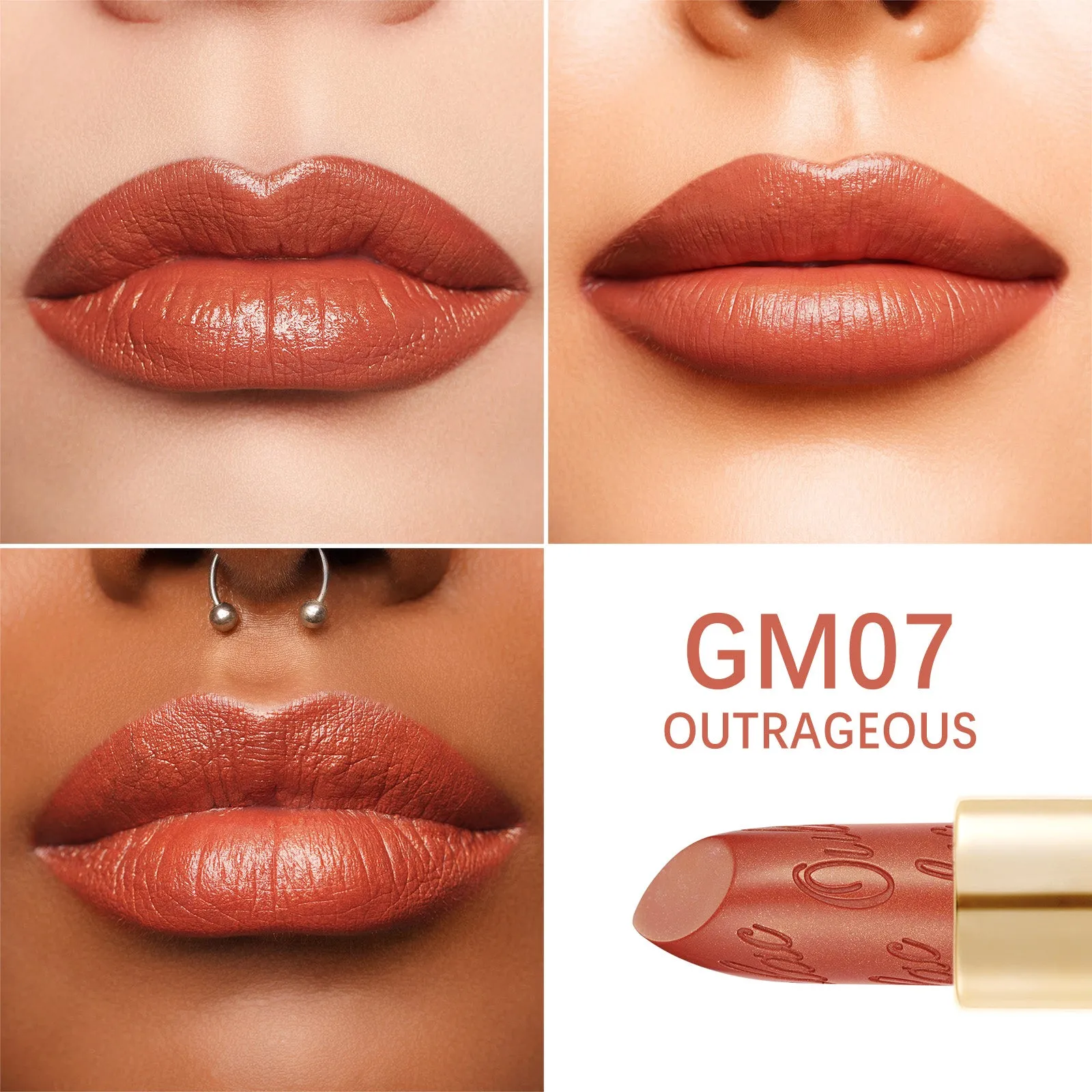 Metallic Shine Lipstick | GM07 Outrageous