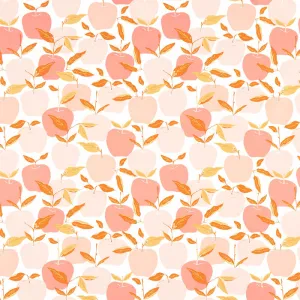 Midnight in the Garden - Enchanted Apples Mist Blush Yardage