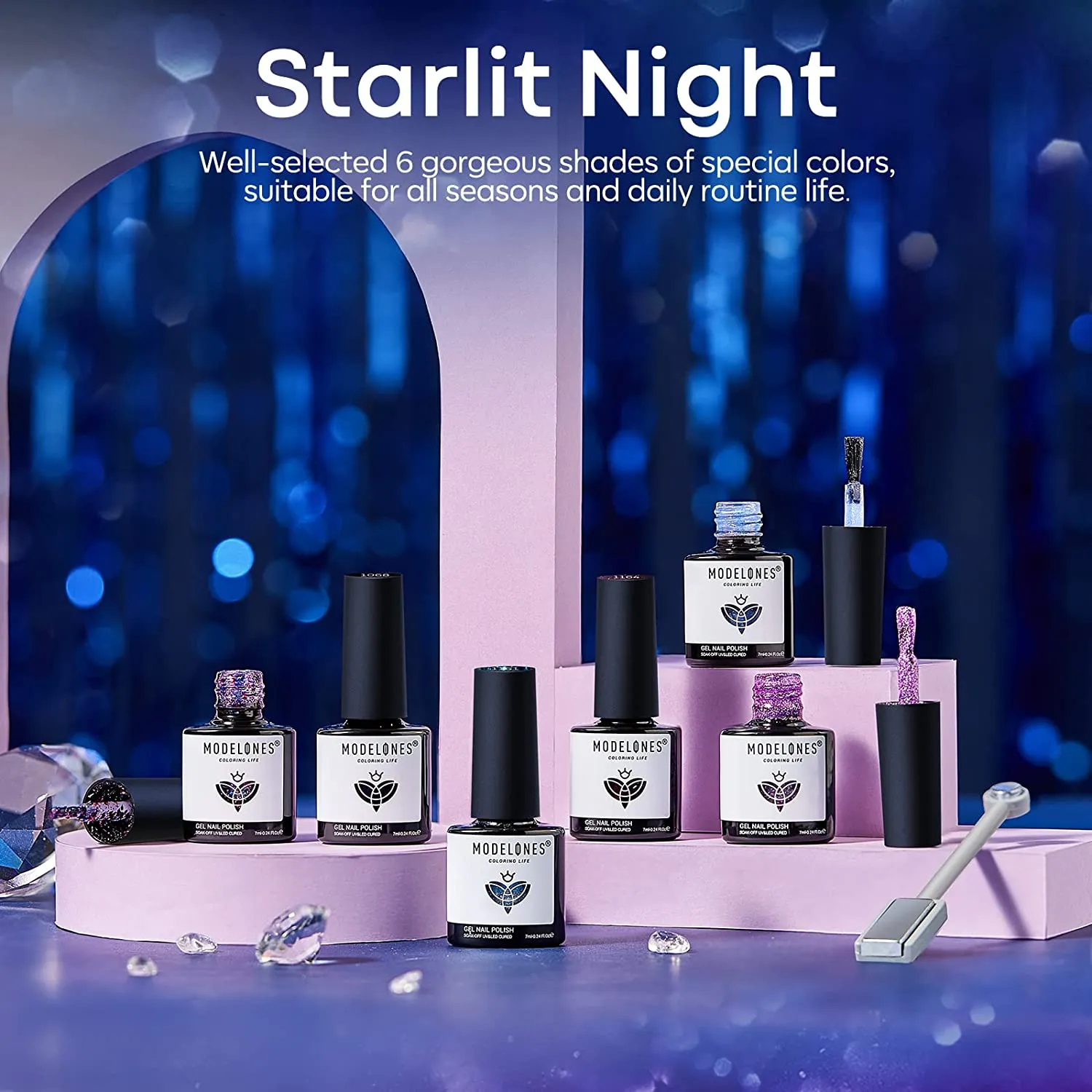 Milky Way - 6 Shades Inspire Gel Set 7ml