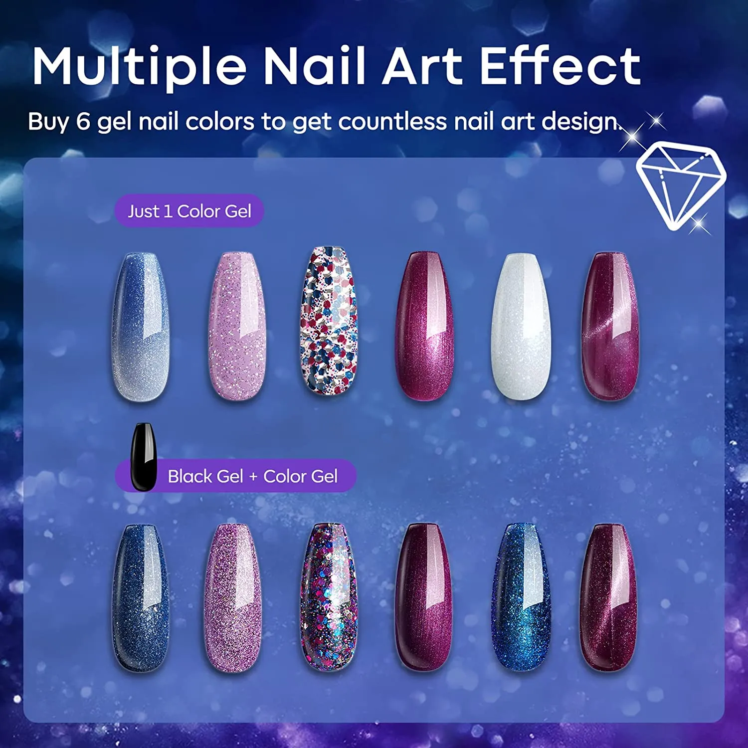 Milky Way - 6 Shades Inspire Gel Set 7ml