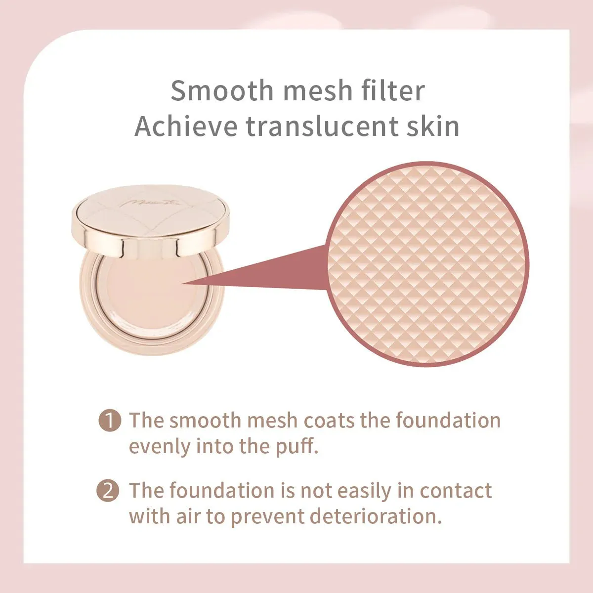 MILLEFEE Radiant Serum-In Cushion Foundation - BE10