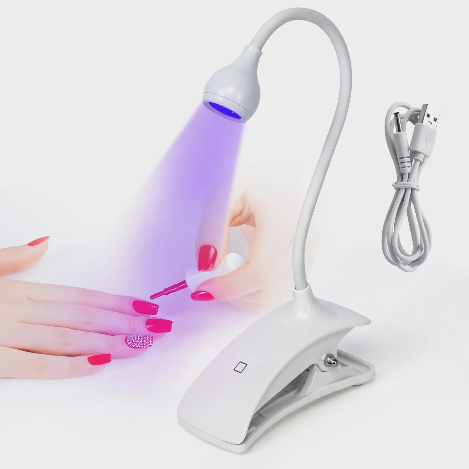 Mini Flexible Led UV Nail Lights Lamp for Press-On Nail