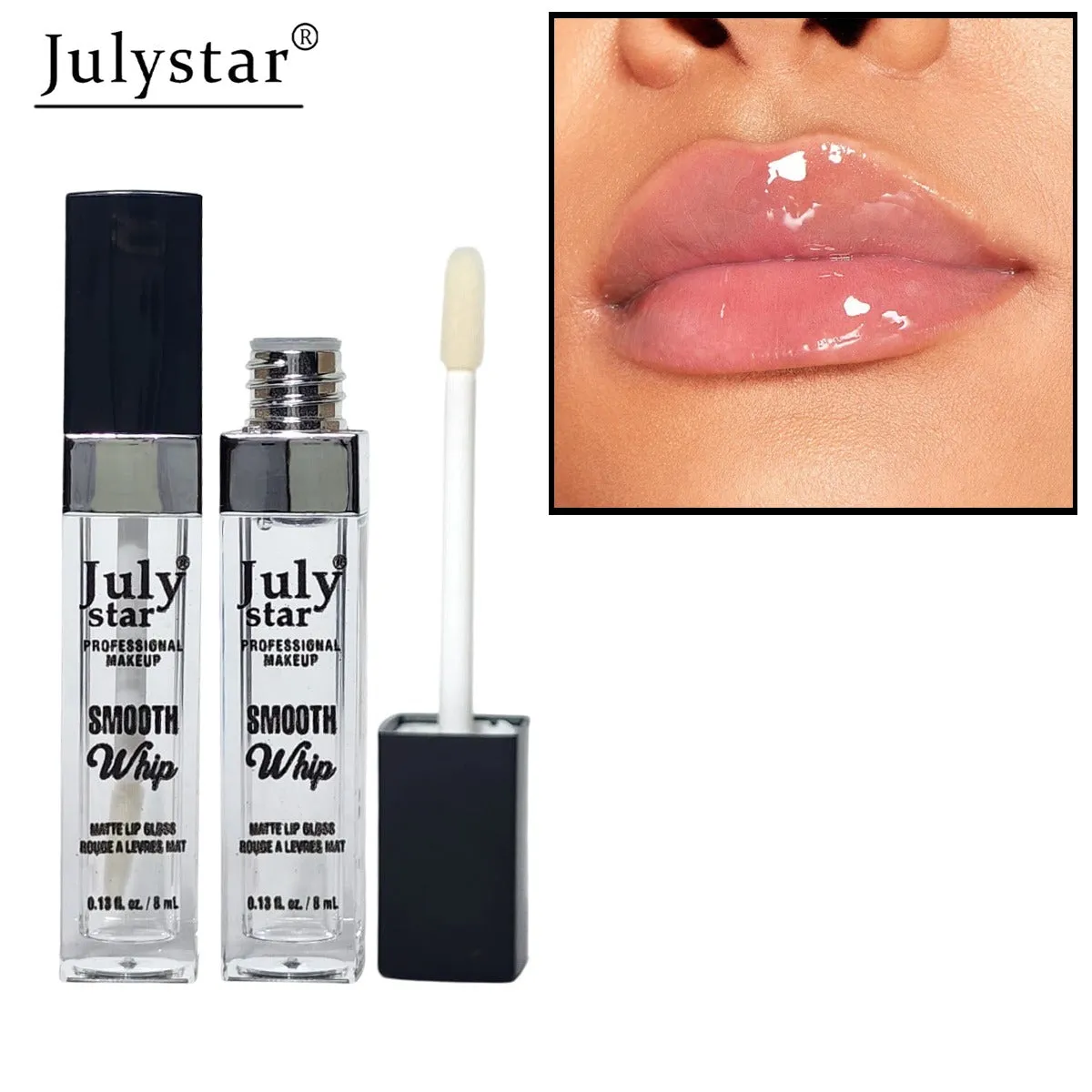 Miss Beauty New Julystar 1pcs transparent lip gloss , lip oil