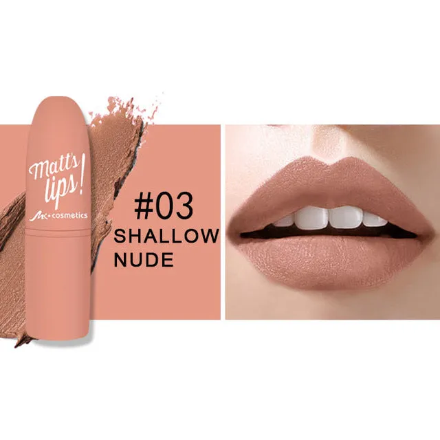MK Waterproof Long Lasting Metallic Matte Lipstick