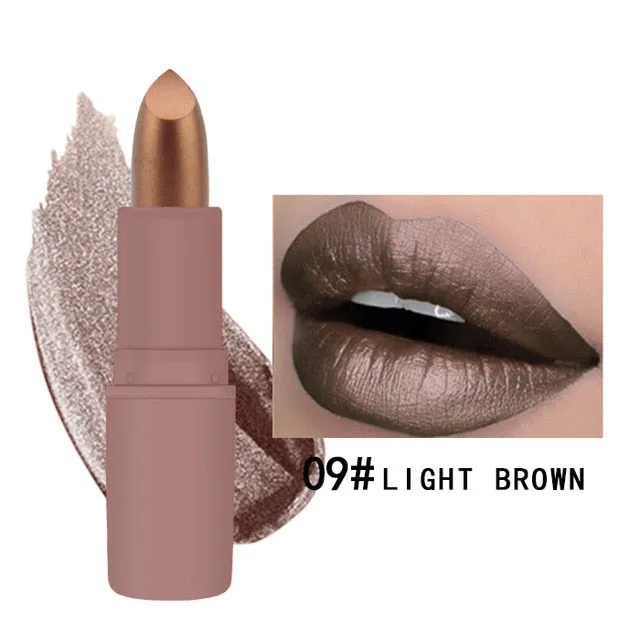 MK Waterproof Long Lasting Metallic Matte Lipstick
