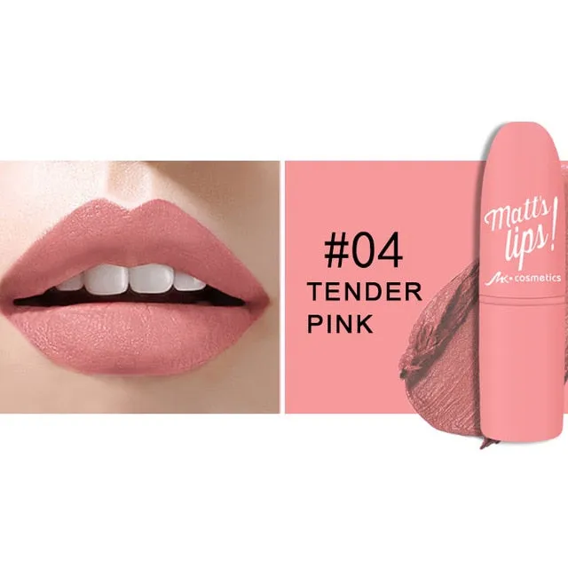 MK Waterproof Long Lasting Metallic Matte Lipstick