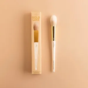 Modelrock Gold Luxe Makeup Brush – Rounded Stippling Highlighter Brush