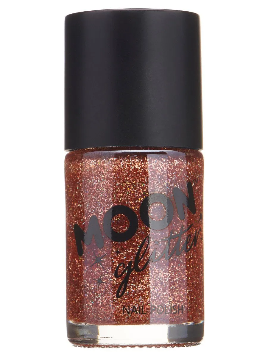 Moon Glitter Holographic Nail Polish - Purple