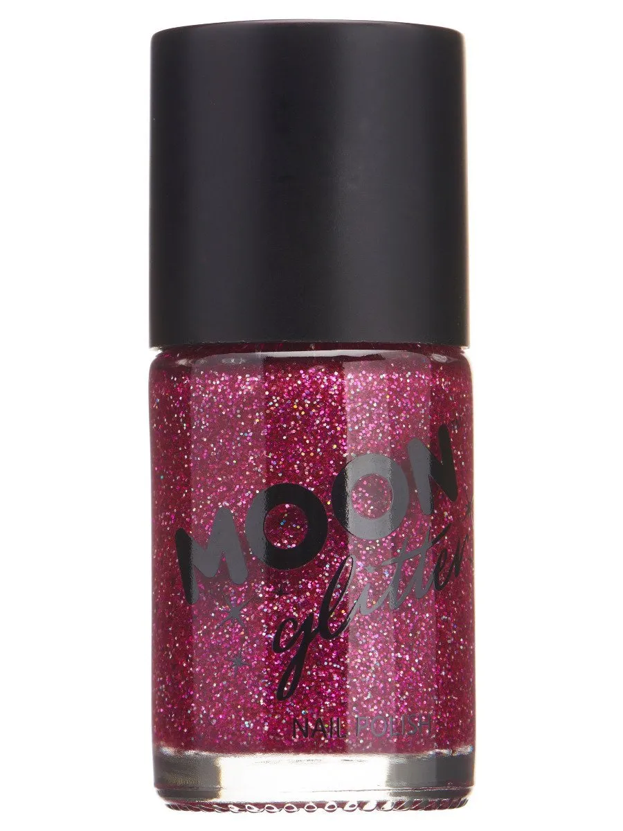 Moon Glitter Holographic Nail Polish - Purple