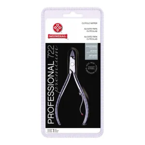 Mundial Professional Cuticle Nipper 722-PR - High Precision Stainless Steel, Salon Quality, Ergonomic Handle