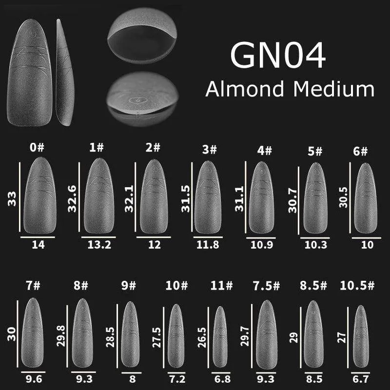 Nail Art Gel Nail Extensions Tips with Guide Line