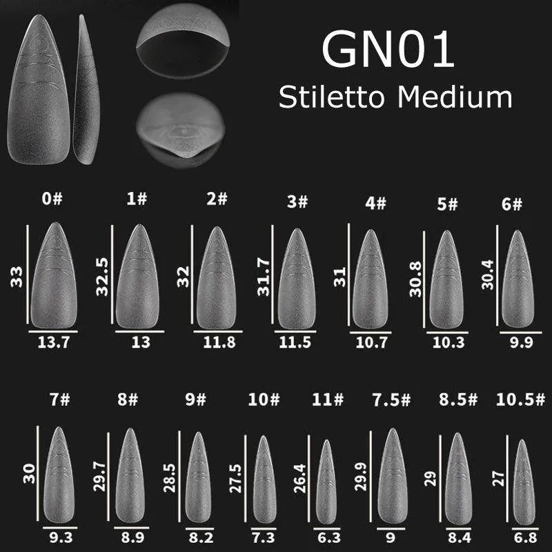 Nail Art Gel Nail Extensions Tips with Guide Line