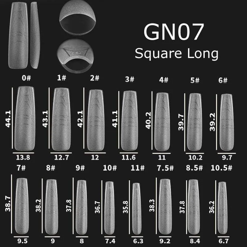 Nail Art Gel Nail Extensions Tips with Guide Line