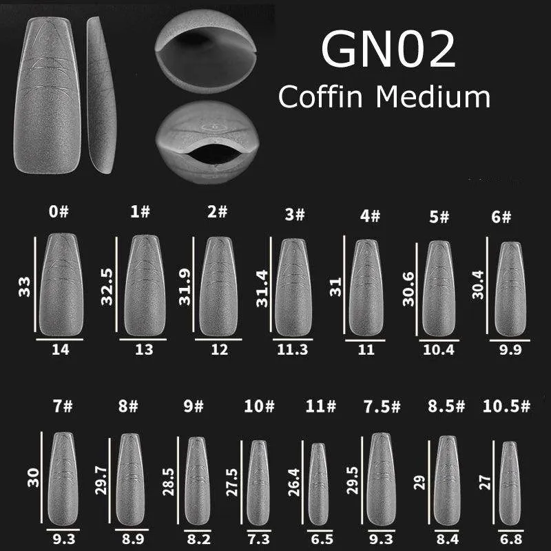 Nail Art Gel Nail Extensions Tips with Guide Line