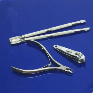 Nail Art Manicure Stainless Steel Cuticle Spoon Pusher Remover Clipper Tool Sets