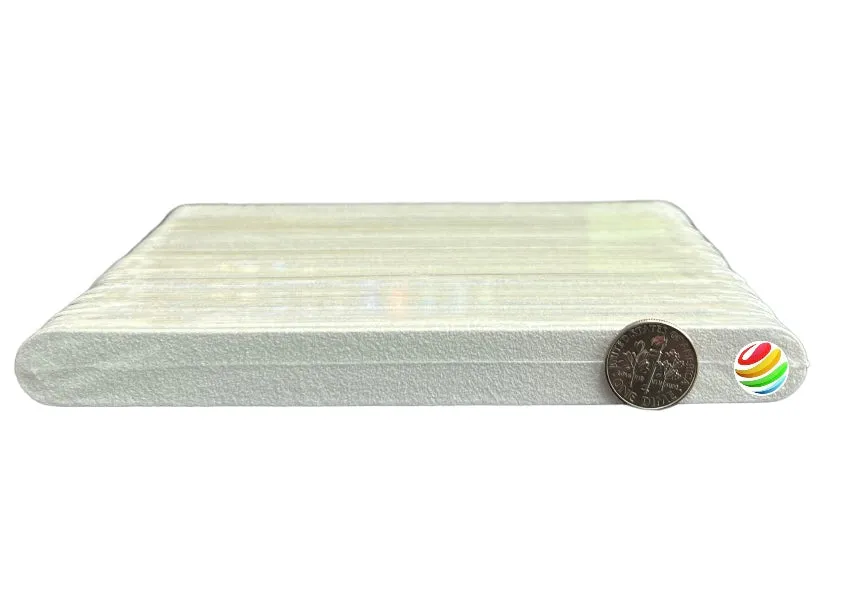 Nail Files & Emery Boards 6” Coarse & Medium 80/100 Grit White Mini File 4163