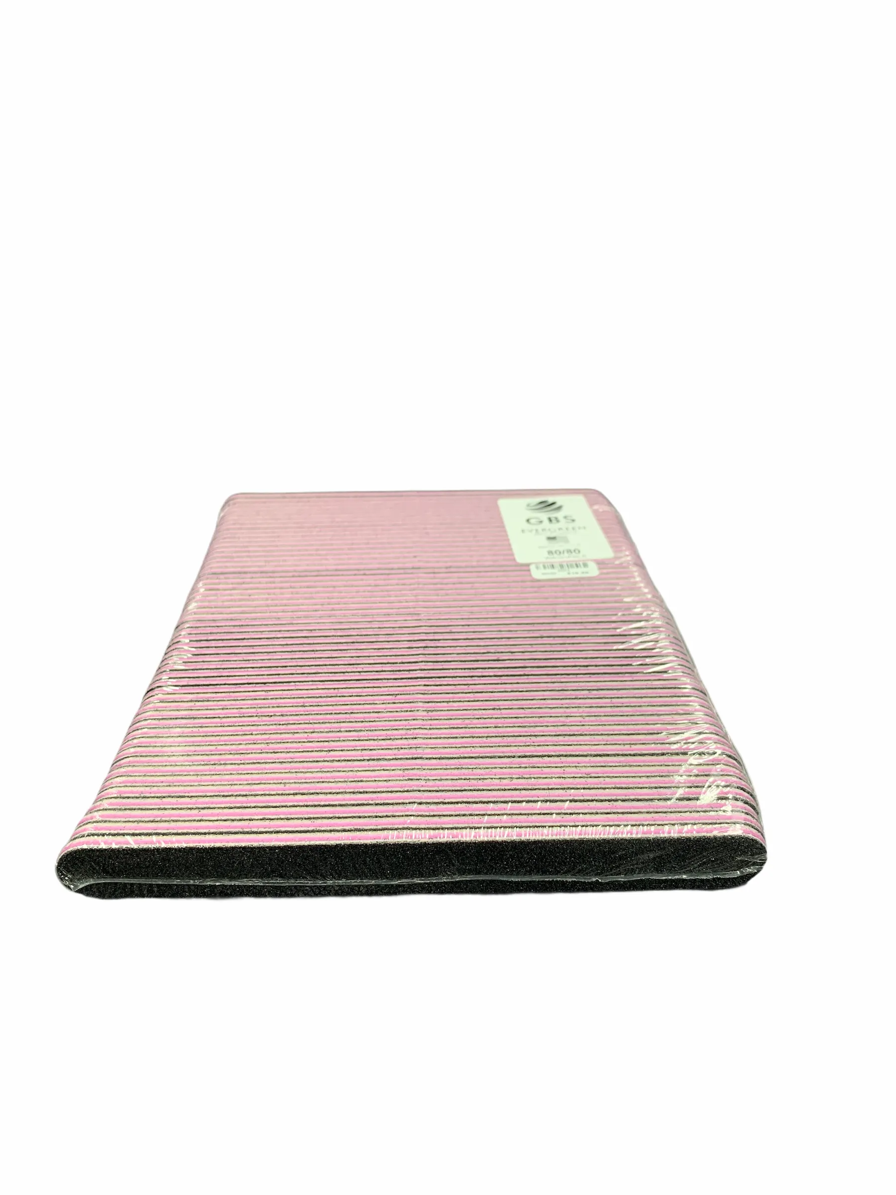Nail Files & Emery Boards 7” 80/80 grit COARSE Washable (Black with Pink Center)