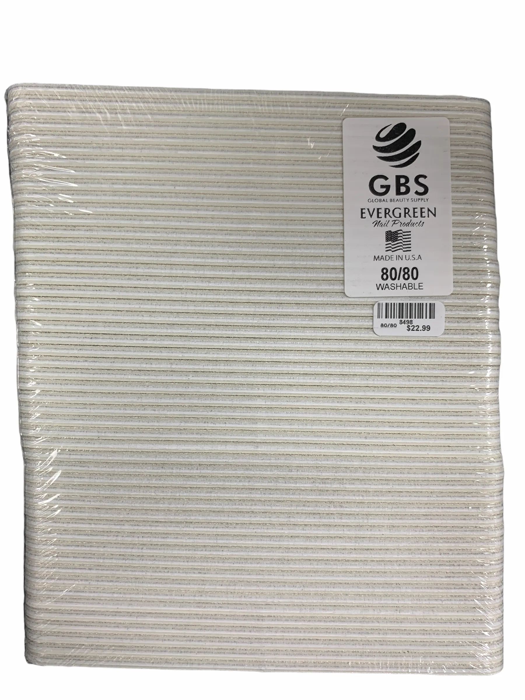 Nail Files & Emery Boards 7” 80/80 grit X-COARSE White-White File 8498