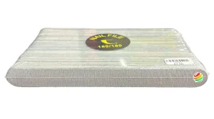 Nail Files & Emery Boards 7” Fine & Fine 180/180 Zebra Manicure File 5560