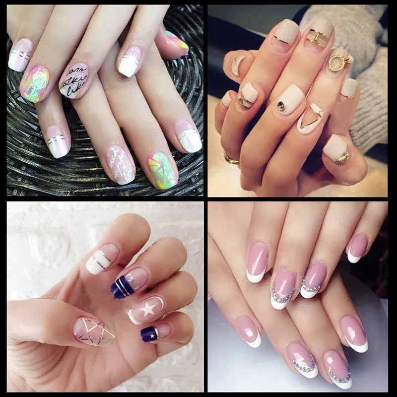 Nail Stickers Stencils - French Manicure DIY Nail Art