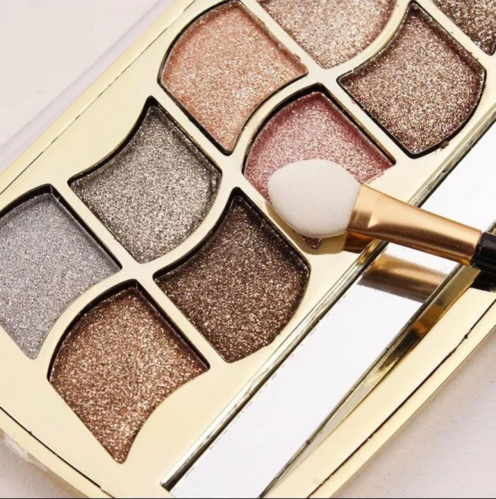 Naked Glittery 12 Color Eyeshadow Palette with Brush