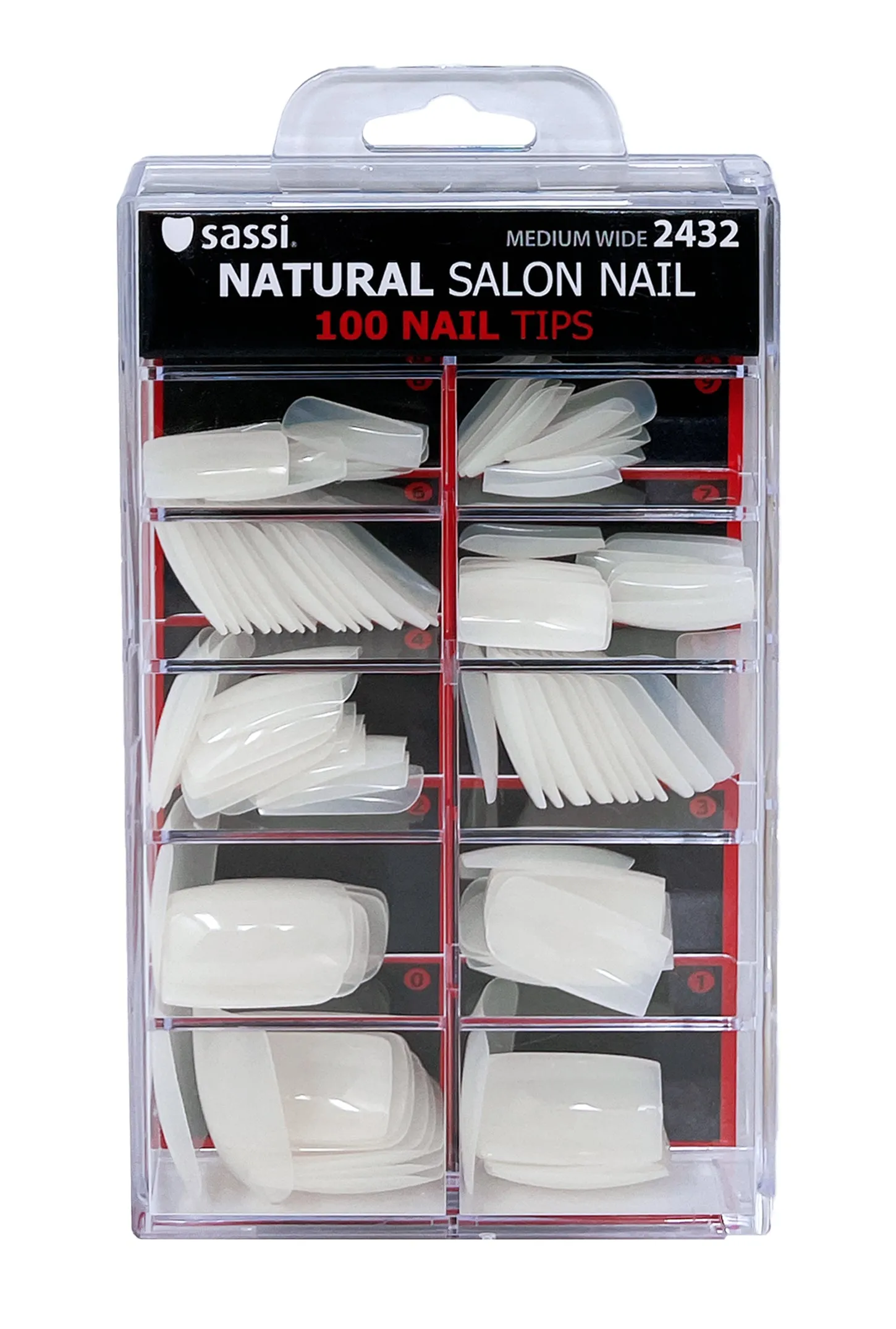 Natural Medium Wide Full Cover Nail 100tips