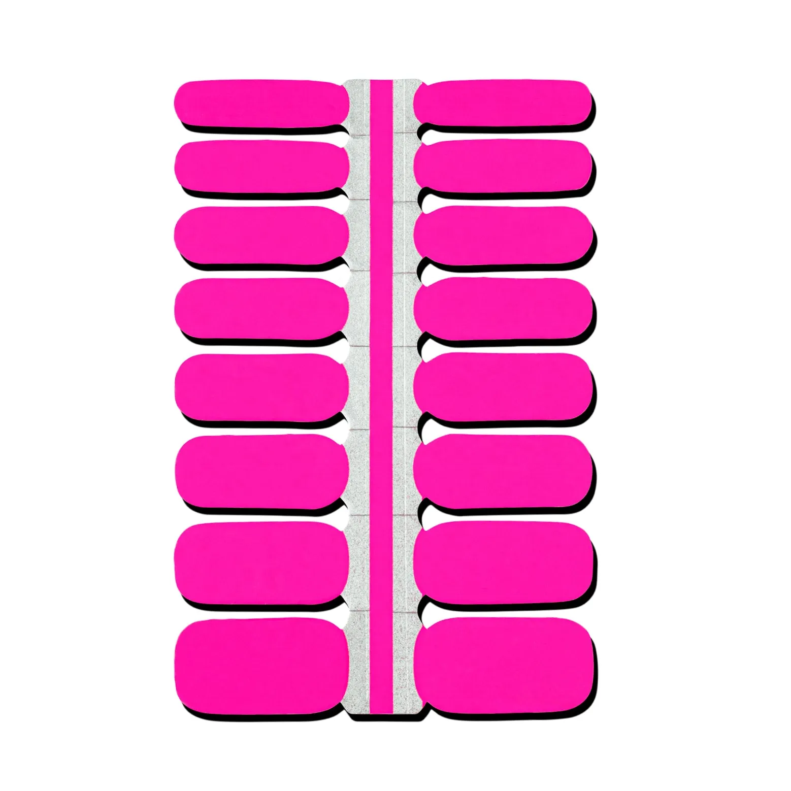 Neon Pink Nail Polish Wraps
