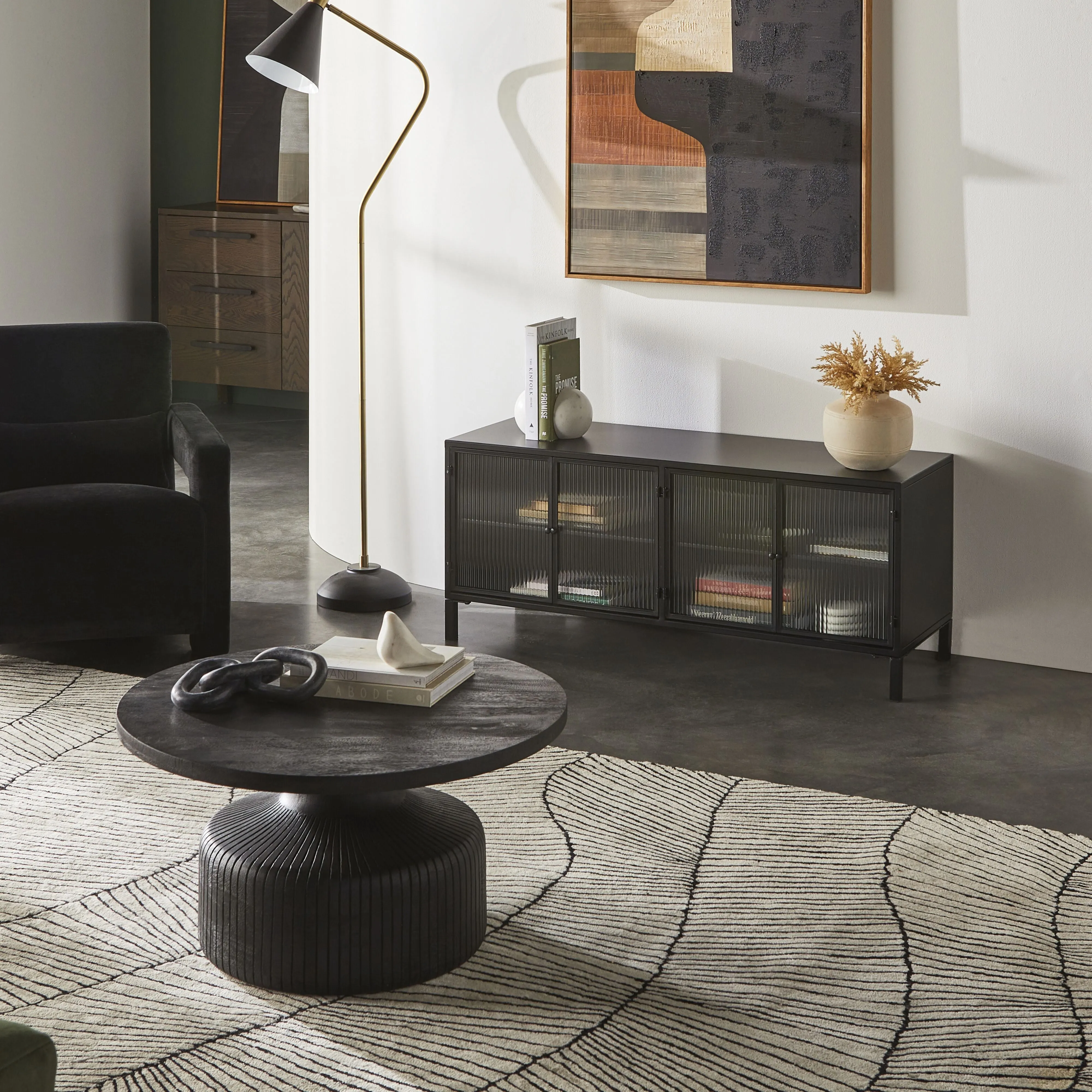 Nero Entertainment Unit 120 x 40 x 50cm Black