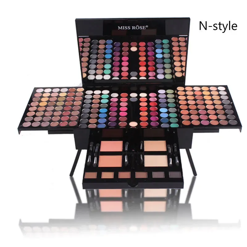 New 180 Colors Makeup Palette - Eyeshadow, Powder, Blush, Lipstick Cosmetics Kit with Eye Primer. Luminous Eyeshadow Palette Makeup Set.