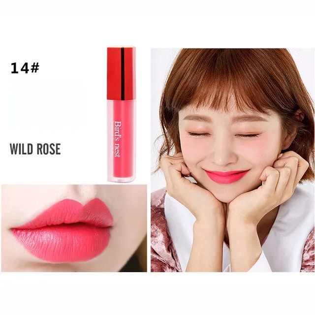 New Professional Lipstick Cosmetics Long-lasting Waterproof Women Velvet Matte Lipstick Lip Gloss Fashion Makeup Beauty