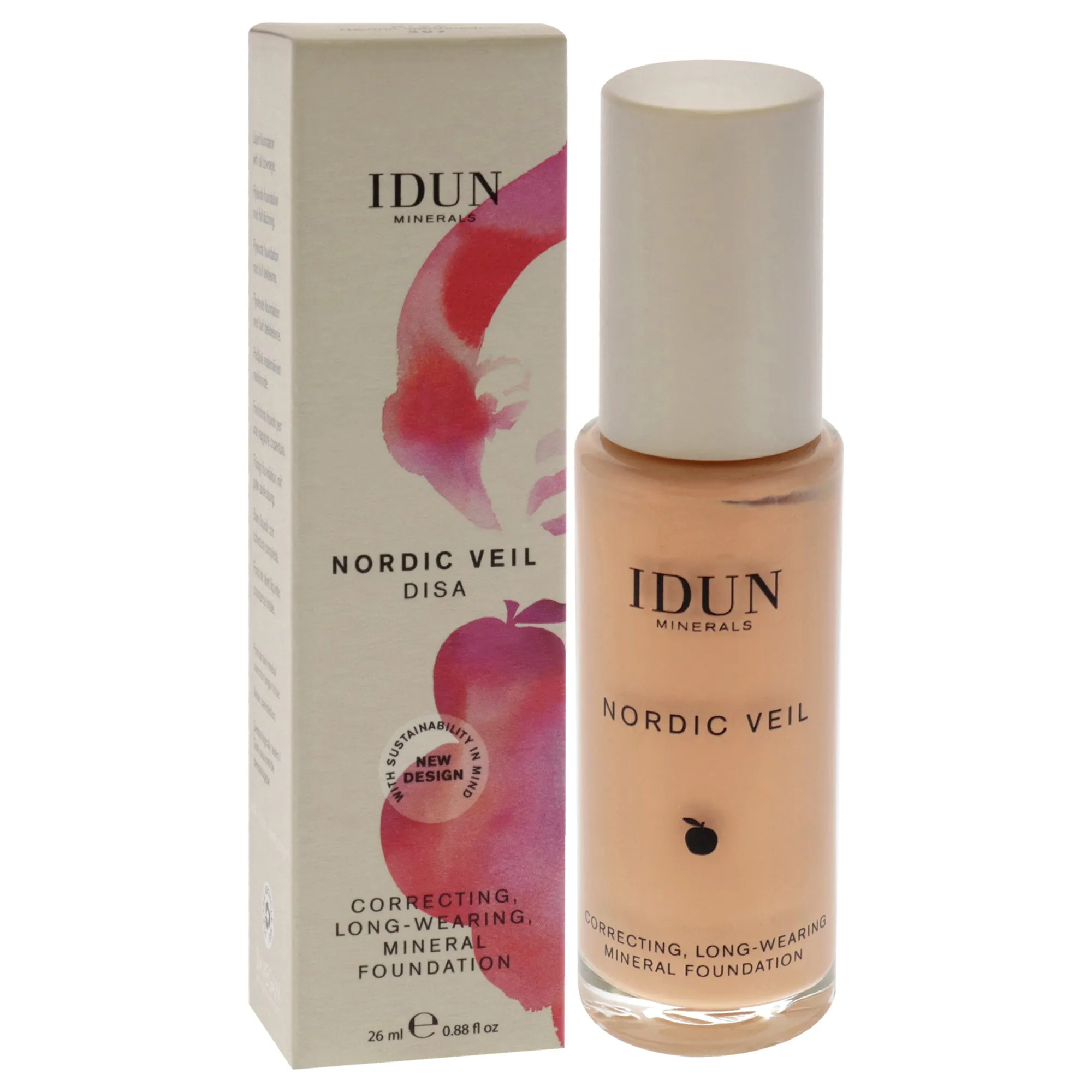 Nordic Veil Foundation - 307 Disa by Idun Minerals for Women - 0.88 oz Foundation