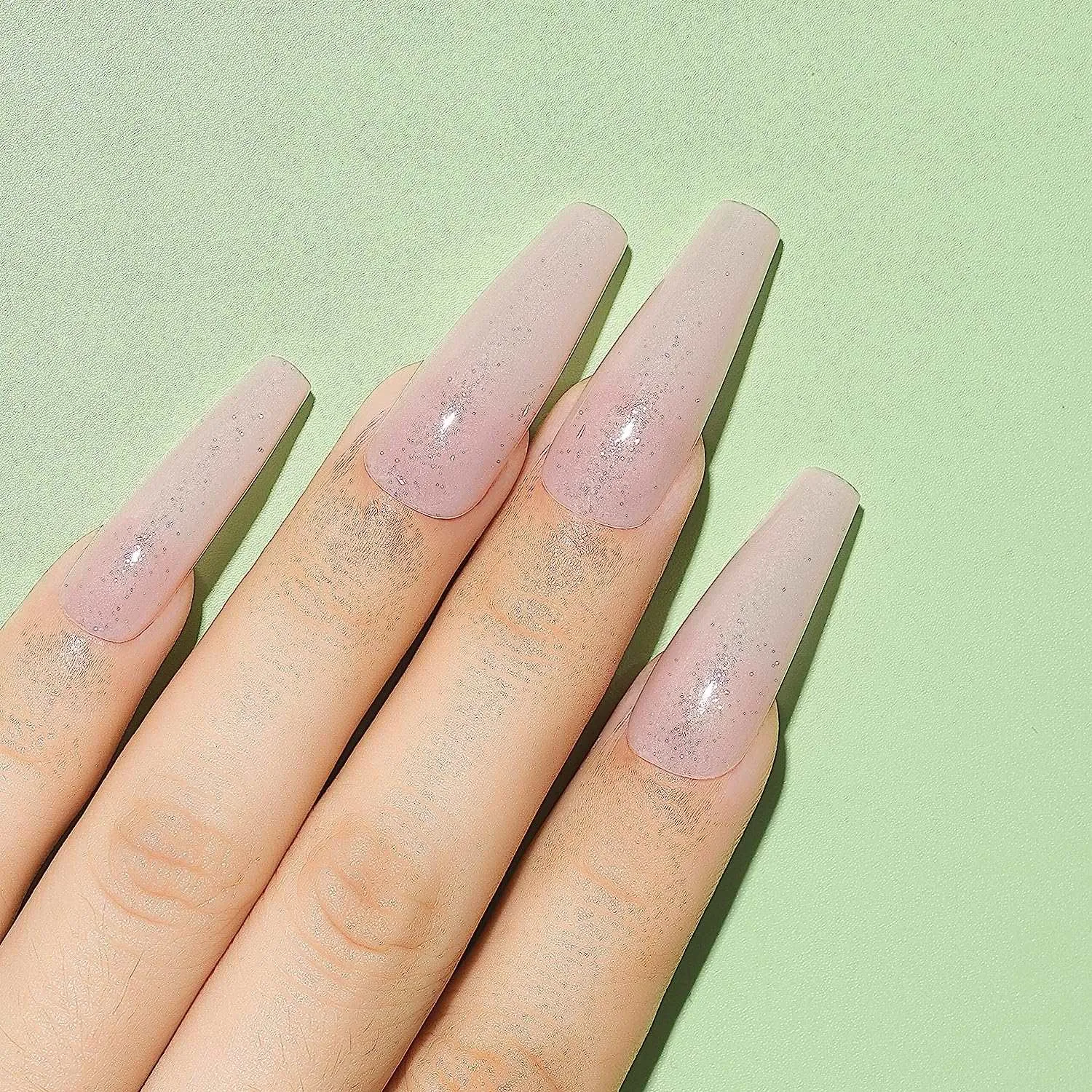 Nude Vintage Pink Glitter Gel Polis (559)