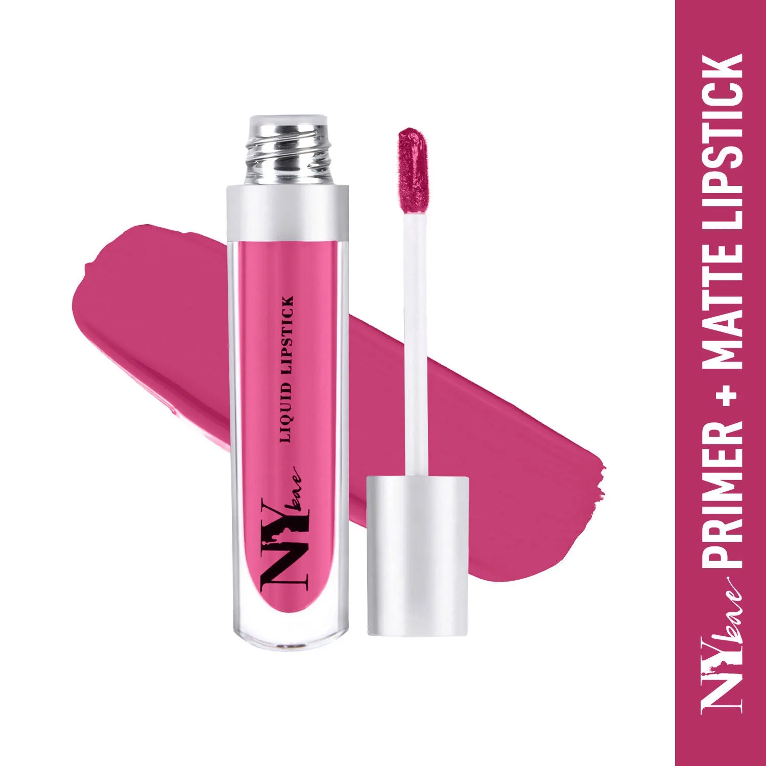NY Bae Confessions of a Lip-a-holic Liquid Lipstick - Dream Date 5 (4.5 ml) | Pink | Matte Finish | Built-in Primer | Enriched with Jojoba Oil | Highly Pigmented | Non-Drying | Transferproof | Long lasting | Nourishing | Cruelty & Paraben Free
