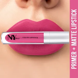 NY Bae Confessions of a Lip-a-holic Liquid Lipstick - Dream Date 5 (4.5 ml) | Pink | Matte Finish | Built-in Primer | Enriched with Jojoba Oil | Highly Pigmented | Non-Drying | Transferproof | Long lasting | Nourishing | Cruelty & Paraben Free