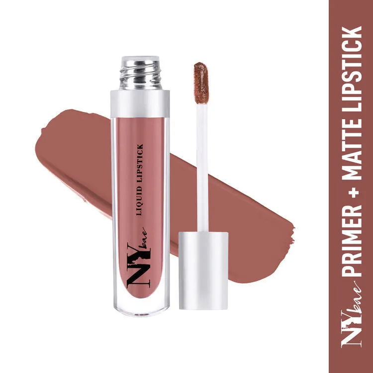 NY Bae Confessions of a Lip-a-holic Liquid Lipstick | Primer   Matte | Dark Brown | Long Lasting- Snuggle Secrets 15 (4.5 ml)