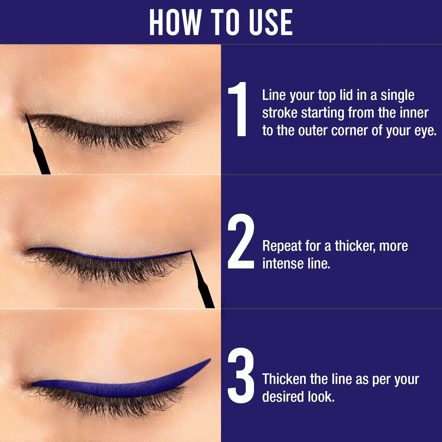 NY Bae Ellis Eyeland - Blue Lagoon (6 ml) | Liquid Eyeliner | Glossy Finish | Waterproof | Lasts upto 8 hours | Vegan
