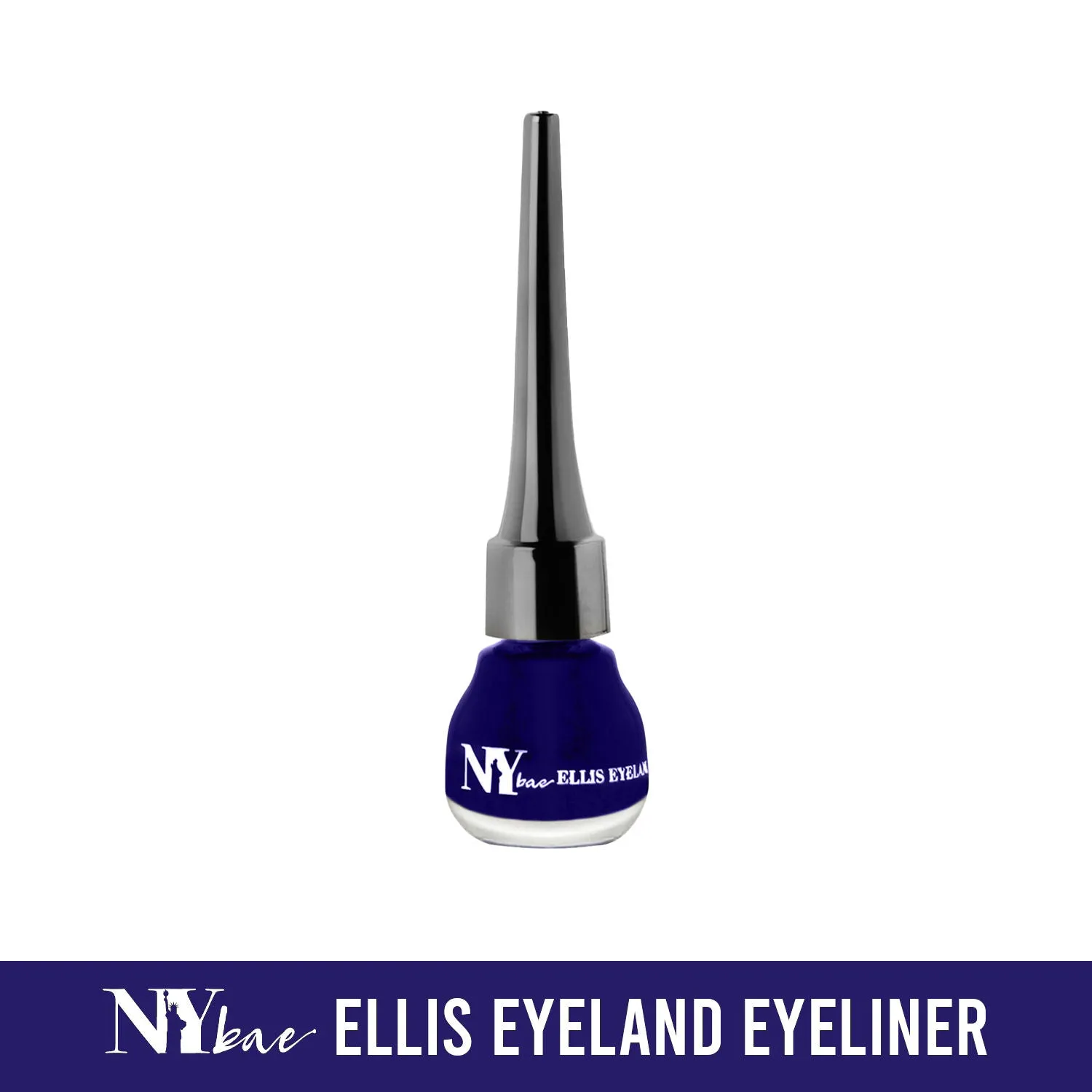 NY Bae Ellis Eyeland - Blue Lagoon (6 ml) | Liquid Eyeliner | Glossy Finish | Waterproof | Lasts upto 8 hours | Vegan