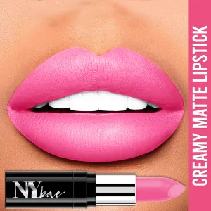 NY Bae Lipstick  Creamy Matte  Pink - Meet me in Midtown 34