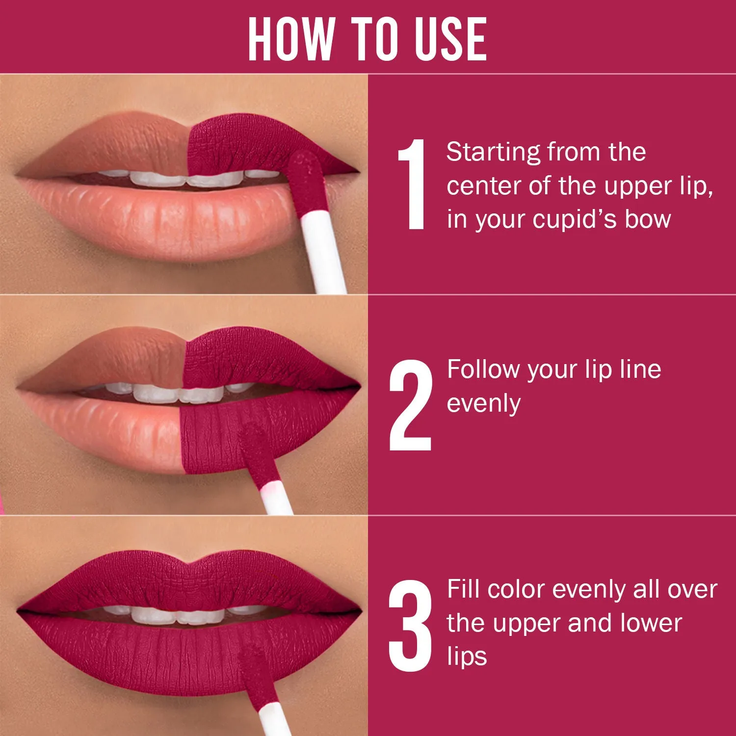 NY Bae Moisturizing Liquid Lipstick | Pink | Matte | Hydrating With Vitamin E - Carries's Big Dream 27 (2.7 ml)