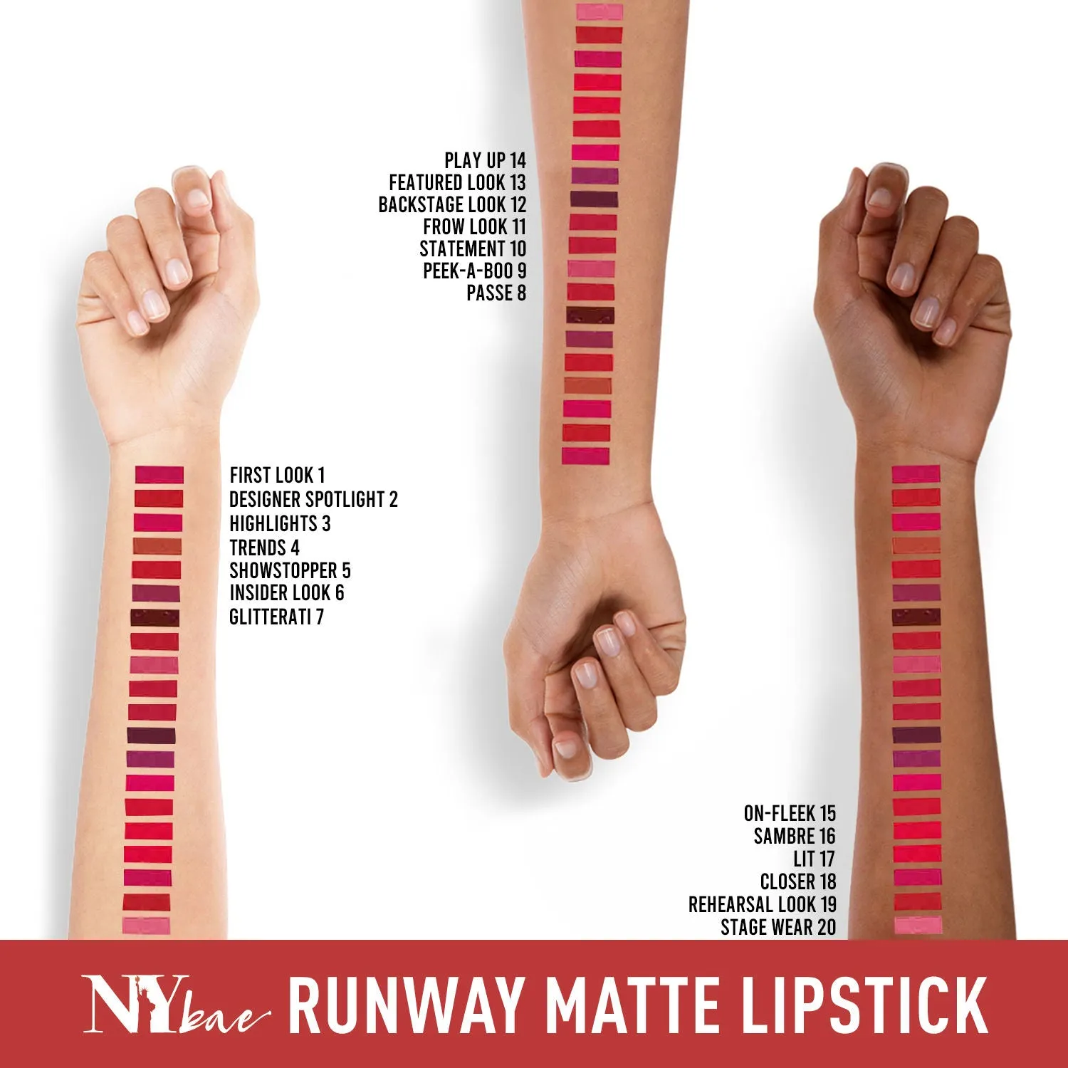 NY Bae Runway Matte Lipstick | Infused With Argan Oil | Red | Moisturising | Long Lasting | Light weight- Frow Look 11 (4.5 g)