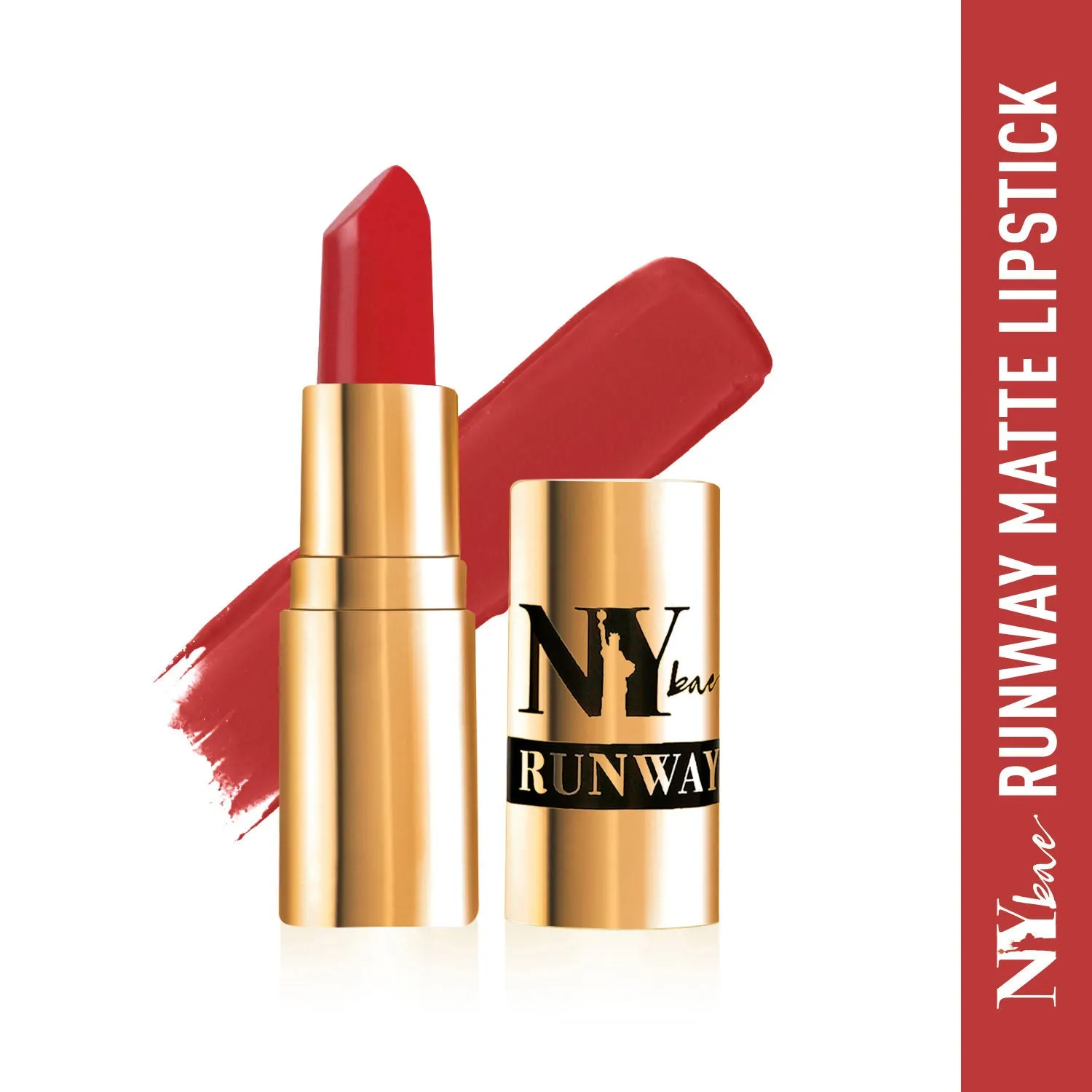 NY Bae Runway Matte Lipstick | Infused With Argan Oil | Red | Moisturising | Long Lasting | Light weight- Frow Look 11 (4.5 g)