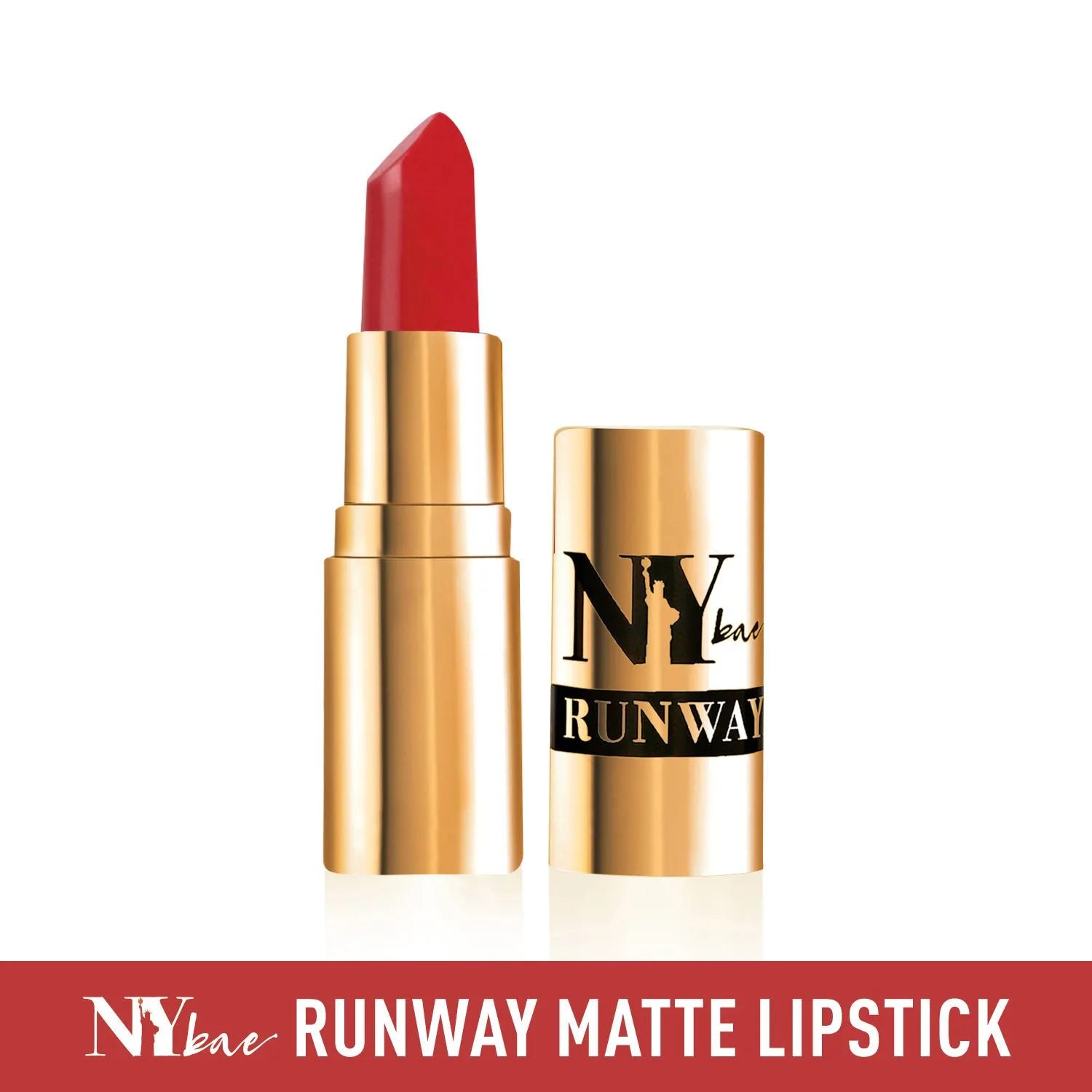 NY Bae Runway Matte Lipstick | Infused With Argan Oil | Red | Moisturising | Long Lasting | Light weight- Frow Look 11 (4.5 g)