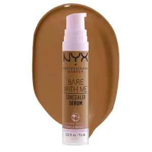 NYX PROFESSIONAL MAKEUP, Bare With Me, Serum Concealer, 24HR Hydration, Vegan Formula - 10 Camel, 9.6mL