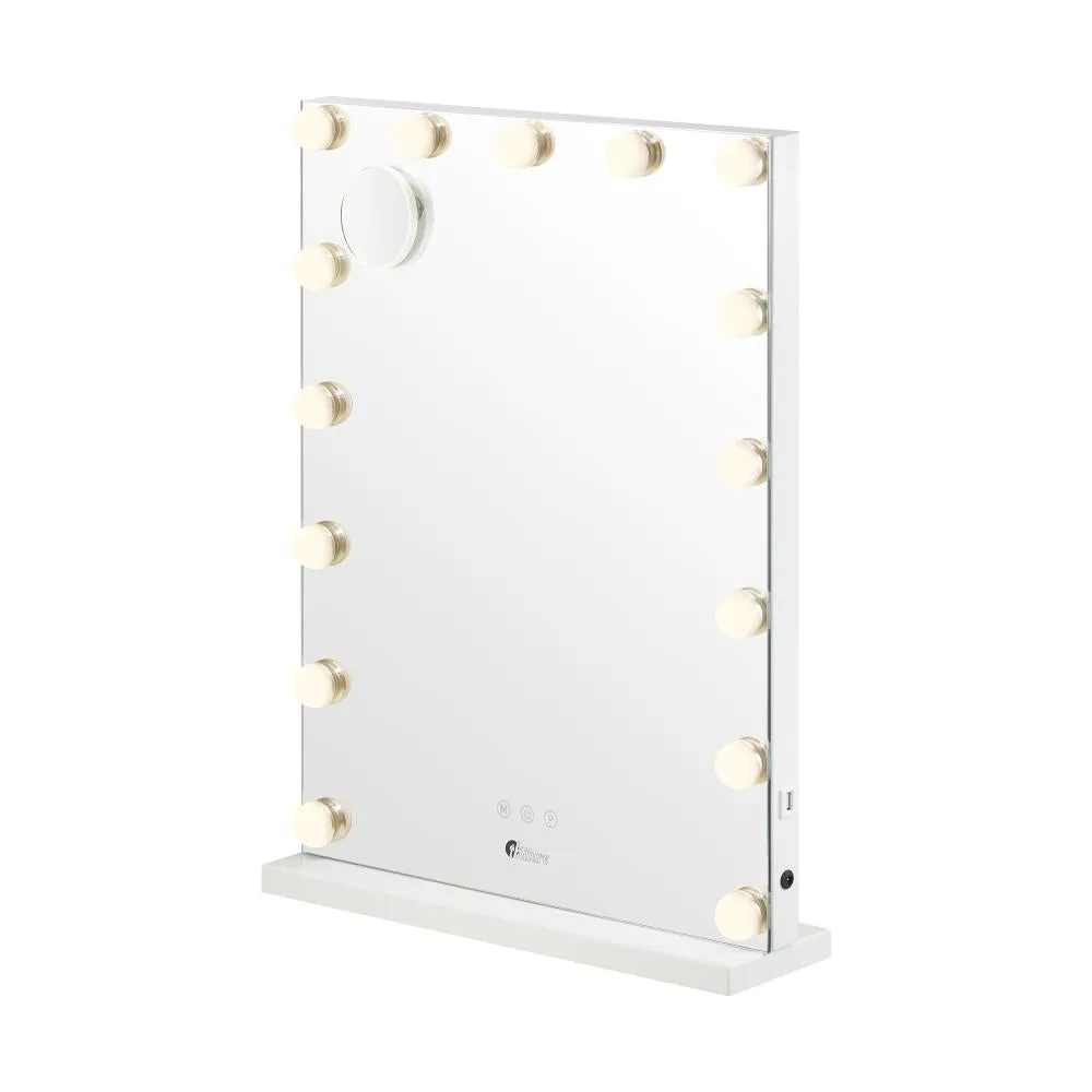 Oikiture LED Makeup Mirror Bluetooth Hollywood 61x43cm